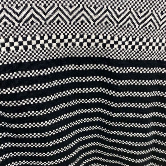 Simply Styled by Sears Black & White Geometric Open Cardigan Sweater M - Picture 12 of 14